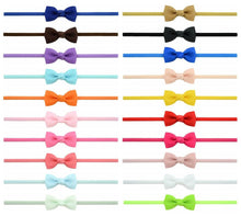 将图片加载到图库查看器，2Pcs/lot Baby Girls Headband Infant Hair Accessories Cloth Tie Bows Headwear Tiara Gift Toddlers bandage Ribbon Newborn Headwrap Gorgeous Hair Accessories For Babies
