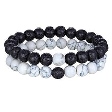 Load image into Gallery viewer, 2pcs/set 7 Style Couples Distance Bracelet Natural Stone Yoga Beaded Bracelet For Men Women Friend Gift Charm Natural Beaded Bracelets For Women Tiny Crushed Stone Natural Stone Charm Bracelet

