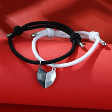 Load image into Gallery viewer, 2pcs/Set Charm Magnet Bracelet For Women Men Heart Shaped Bracelets Two Souls One Heart Matching Bracelets For Couples Creative Magnet Wishing Stone Lovers Bracelets
