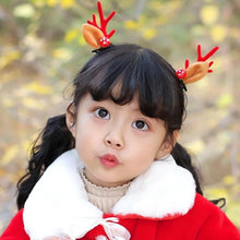 将图片加载到图库查看器，2pcs/set Christmas Hair Clips For Girls Cute Deer Ear Hairpins Hairgrips Kids Christmas Antler Hairpin Barrette Fashion Hair Accessories For Women
