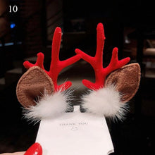 将图片加载到图库查看器，2pcs/set Christmas Hair Clips For Girls Cute Deer Ear Hairpins Hairgrips Kids Christmas Antler Hairpin Barrette Fashion Hair Accessories For Women
