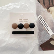 将图片加载到图库查看器，2pcs/Set Fashion Hair Clips Hairpin Geometric Korean Hairgrip Oval Square Hair Barrette Women Headband Gorgeous Hair Accessories For Women
