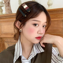将图片加载到图库查看器，2pcs/Set Fashion Hair Clips Hairpin Geometric Korean Hairgrip Oval Square Hair Barrette Women Headband Gorgeous Hair Accessories For Women
