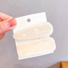 将图片加载到图库查看器，2PCS/Set Fashion WomenElegant Acrylic Geometric Hairpin Sweet Girl Hair Clip Marble Textured Barrettes Headband Gorgeous Hair Accessories For Women
