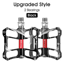 Load image into Gallery viewer, 3 Bearings Bicycle Pedals Ultralight Anti-Slip Road Bike Pedal Cycling Sealed Bearing Bike Pedals Mountain Bike Pedals Composite Bearing Bicycle Pedals With Wide Flat Platform
