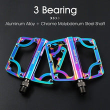 Load image into Gallery viewer, 3 Bearings Bicycle Pedals Ultralight Anti-Slip Road Bike Pedal Cycling Sealed Bearing Bike Pedals Mountain Bike Pedals Composite Bearing Bicycle Pedals With Wide Flat Platform
