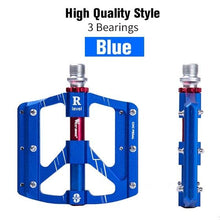 Load image into Gallery viewer, 3 Bearings Bicycle Pedals Ultralight Anti-Slip Road Bike Pedal Cycling Sealed Bearing Bike Pedals Mountain Bike Pedals Composite Bearing Bicycle Pedals With Wide Flat Platform
