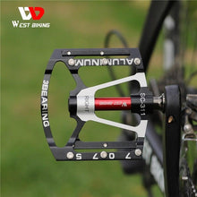Load image into Gallery viewer, 3 Bearings Bicycle Pedals Ultralight Anti-Slip Road Bike Pedal Cycling Sealed Bearing Bike Pedals Mountain Bike Pedals Composite Bearing Bicycle Pedals With Wide Flat Platform
