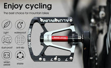 将图片加载到图库查看器，3 Bearings Bicycle Pedals Ultralight Anti-Slip Road Pedal Cycling Sealed Bearing Bike Pedals Accessories Bearings Pedals For Bicycle Lightweight Bicycle Pedals Of Road Bikes
