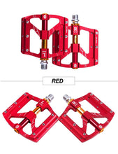 将图片加载到图库查看器，3 Bearings Bicycle Pedals Ultralight Anti-Slip Road Pedal Cycling Sealed Bearing Bike Pedals Accessories Bearings Pedals For Bicycle Lightweight Bicycle Pedals Of Road Bikes
