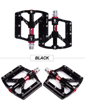 将图片加载到图库查看器，3 Bearings Bicycle Pedals Ultralight Anti-Slip Road Pedal Cycling Sealed Bearing Bike Pedals Accessories Bearings Pedals For Bicycle Lightweight Bicycle Pedals Of Road Bikes
