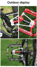 将图片加载到图库查看器，3 Bearings Bicycle Pedals Ultralight Anti-Slip Road Pedal Cycling Sealed Bearing Bike Pedals Accessories Bearings Pedals For Bicycle Lightweight Bicycle Pedals Of Road Bikes
