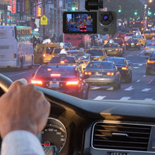Load image into Gallery viewer, 3 Channel Dash Cam Front Inside Rear Vehicle Driving Recorder Car DVR
