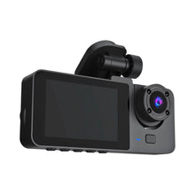 Load image into Gallery viewer, 3 Channel Dash Cam Front Inside Rear Vehicle Driving Recorder Car DVR
