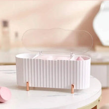 Load image into Gallery viewer, 3 Compartments Cotton Swab Storage Box
