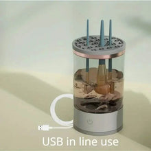 Load image into Gallery viewer, 3-in-1 Automatic Makeup Brush Cleaning and Drying Stand

