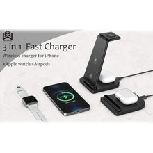 Load image into Gallery viewer, 3-in-1 Foldable Fast Wireless Charging Stand
