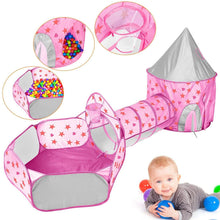 Load image into Gallery viewer, 3-in-1 Kids Play Tent Ball Pit Set
