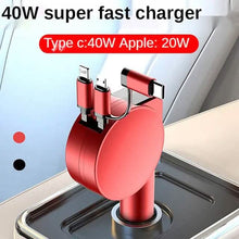 Load image into Gallery viewer, 3-in-1 Retractable Car Phone Charger

