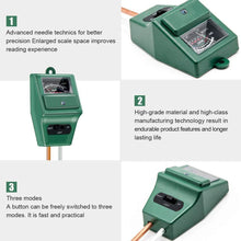 将图片加载到图库查看器，3-in-1 Soil Moisture/Light/pH Tester
