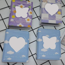 将图片加载到图库查看器，3 Inch Card Binder Photo Album Butterfly Love Hollow 40 Pockets Name Card Book Photo Album Card Photocard Card ID Holder Photo Albums Family Anniversary Gift For Couple
