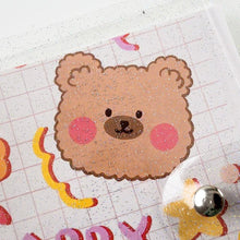 将图片加载到图库查看器，3 Inch Polaroid Photo Album Cute Bear Transparent Jewelry Small Card Collection Storage Book Mini Leaf Scrapbook Paper Baby Family Scrapbook Albums
