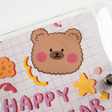 将图片加载到图库查看器，3 Inch Polaroid Photo Album Cute Bear Transparent Jewelry Small Card Collection Storage Book Mini Leaf Scrapbook Paper Baby Family Scrapbook Albums
