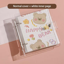 将图片加载到图库查看器，3 Inch Polaroid Photo Album Cute Bear Transparent Jewelry Small Card Collection Storage Book Mini Leaf Scrapbook Paper Baby Family Scrapbook Albums
