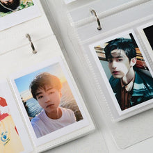 将图片加载到图库查看器，3 Inch Polaroid Photo Album Cute Bear Transparent Jewelry Small Card Collection Storage Book Mini Leaf Scrapbook Paper Baby Family Scrapbook Albums
