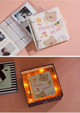 将图片加载到图库查看器，3 Inch Polaroid Photo Album Cute Bear Transparent Jewelry Small Card Collection Storage Book Mini Leaf Scrapbook Paper Baby Family Scrapbook Albums
