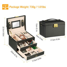 Load image into Gallery viewer, 3-Layer Jewelry Case Organizer
