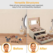 Load image into Gallery viewer, 3-Layer Jewelry Case Organizer

