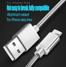 将图片加载到图库查看器，3-Pack: 10FT Heavy Duty Braided iPhone Lightning USB Cable
