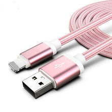 将图片加载到图库查看器，3-Pack: 10FT Heavy Duty Braided iPhone Lightning USB Cable
