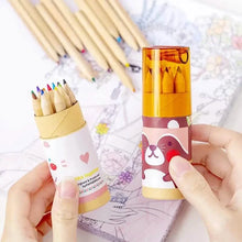 Load image into Gallery viewer, 3-Pack: 12-Color Cute Pencils Creative Stationery Cute Bear
