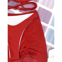 Load image into Gallery viewer, 3-Pack: Criss Cross Halter Bikini Swimsuit &amp; Beach Skirt

