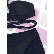 Load image into Gallery viewer, 3-Pack: Criss Cross Halter Bikini Swimsuit &amp; Beach Skirt
