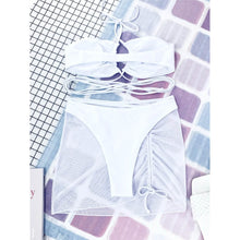 Load image into Gallery viewer, 3-Pack: Criss Cross Halter Bikini Swimsuit &amp; Beach Skirt
