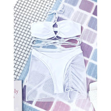 Load image into Gallery viewer, 3-Pack: Criss Cross Halter Bikini Swimsuit &amp; Beach Skirt
