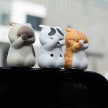 Load image into Gallery viewer, 3-Pack: Cute Cat Figurines Miniature Cartoon Animal Decor
