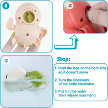 Load image into Gallery viewer, 3-Pack: Cute Swimming Turtle Bath Toys

