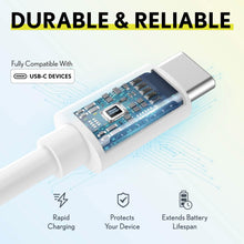 Load image into Gallery viewer, 3-Pack: Overtime iOS Compatible Charger 10ft USB-C Charging Cord
