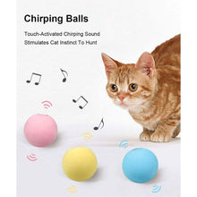 Load image into Gallery viewer, 3-Pack: Realistic Chirping Balls Cat Toys
