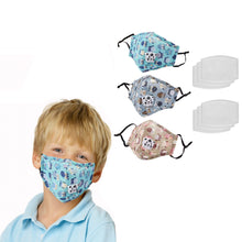 将图片加载到图库查看器，3-Pack: Reusable Kids Face Mask with 6 Filters and Adjustable Earloop
