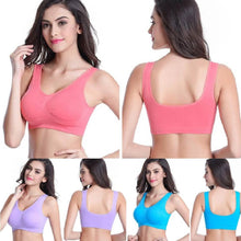Load image into Gallery viewer, 3-Pack: Seamless Miracle Bras with Removable Pads - Assorted Color Sets
