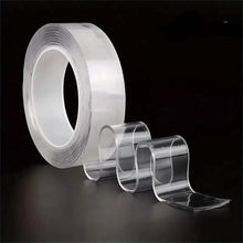 Load image into Gallery viewer, 3-Pack: Transparent Adhesive Tape - Reusable, Washable, and No-Residue Nano Gel Strips
