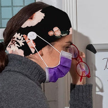 Load image into Gallery viewer, 3-Pack: Women's Comfy Stretchy Headband With Buttons For Face Masks and Covers
