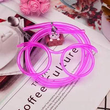 Load image into Gallery viewer, 3-Pack: Creative Fun Glasses Straw Crazy Funny Art Straw
