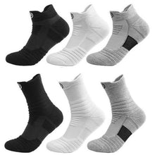 Load image into Gallery viewer, 3-Pair: Men's Thick Towel Bottom Breathable Sweat-absorbent Outdoor Sports Running Socks Elite Basketball Sports Socks
