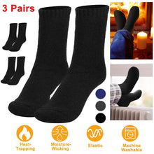 将图片加载到图库查看器，3-Pairs: Men Warm Wool Socks

